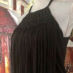Poof Apparel Fringe Tank Top